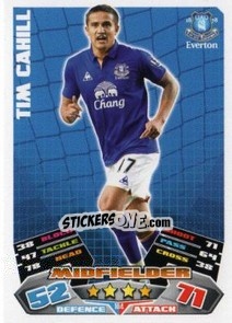 Sticker Tim Cahill - English Premier League 2011-2012. Match Attax n. 104 - Topps