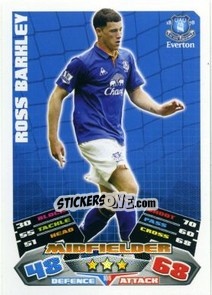 Cromo Ross Barkley - English Premier League 2011-2012. Match Attax - Topps