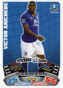 Sticker Victor Anichebe - English Premier League 2011-2012. Match Attax n. 107 - Topps