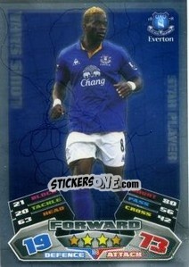 Sticker Louis Saha - English Premier League 2011-2012. Match Attax n. 108 - Topps