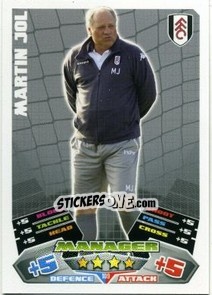 Sticker Martin Jol - English Premier League 2011-2012. Match Attax - Topps