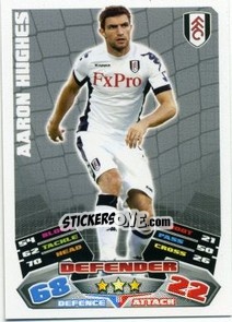 Sticker Aaron Hughes - English Premier League 2011-2012. Match Attax n. 111 - Topps