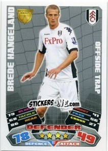 Figurina Brede Hangeland - English Premier League 2011-2012. Match Attax - Topps