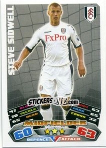 Sticker Steve Sidwell - English Premier League 2011-2012. Match Attax n. 117 - Topps