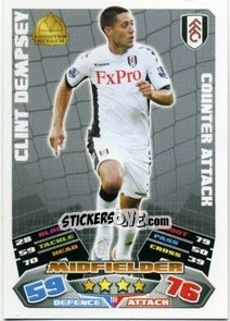 Sticker Clint Dempsey - English Premier League 2011-2012. Match Attax n. 118 - Topps