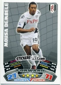 Sticker Mousa Dembele - English Premier League 2011-2012. Match Attax n. 124 - Topps