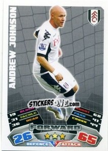 Cromo Andrew Johnson - English Premier League 2011-2012. Match Attax - Topps