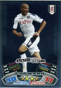 Sticker Bobby Zamora - English Premier League 2011-2012. Match Attax n. 126 - Topps