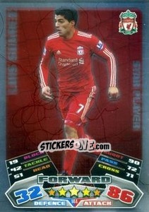 Figurina Luis Suarez - English Premier League 2011-2012. Match Attax - Topps