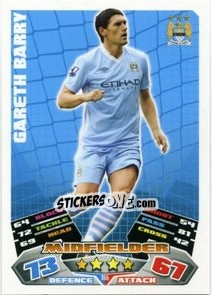 Sticker Gareth Barry - English Premier League 2011-2012. Match Attax - Topps