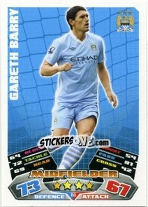 Cromo Gareth Barry - English Premier League 2011-2012. Match Attax - Topps