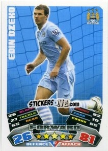 Sticker Edin Dzeko - English Premier League 2011-2012. Match Attax - Topps