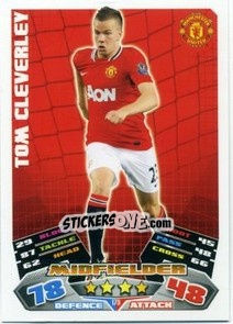 Sticker Tom Cleverley - English Premier League 2011-2012. Match Attax - Topps