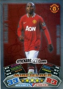 Sticker Ashley Young - English Premier League 2011-2012. Match Attax n. 171 - Topps