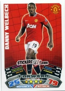 Sticker Danny Welbeck - English Premier League 2011-2012. Match Attax - Topps