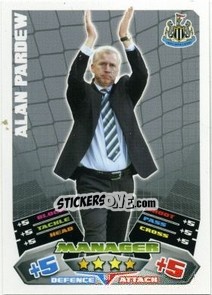 Figurina Alan Pardew - English Premier League 2011-2012. Match Attax n. 181 - Topps