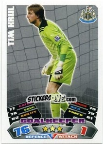 Sticker Tim Krul - English Premier League 2011-2012. Match Attax n. 182 - Topps