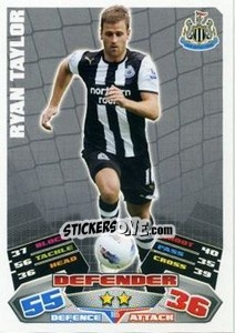 Figurina Ryan Taylor - English Premier League 2011-2012. Match Attax n. 185 - Topps