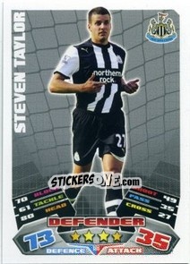 Sticker Steven Taylor - English Premier League 2011-2012. Match Attax n. 186 - Topps