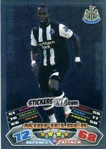 Sticker Cheik Tiote - English Premier League 2011-2012. Match Attax n. 188 - Topps