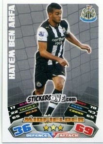Sticker Hatem Ben Arfa - English Premier League 2011-2012. Match Attax n. 189 - Topps