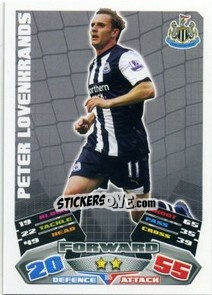 Cromo Peter Lovenkrands - English Premier League 2011-2012. Match Attax - Topps