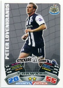 Sticker Peter Lovenkrands - English Premier League 2011-2012. Match Attax n. 195 - Topps