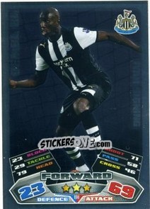 Sticker Demba Ba - English Premier League 2011-2012. Match Attax n. 196 - Topps