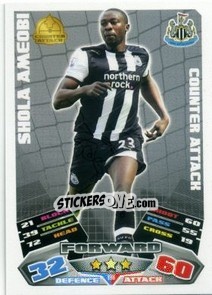 Sticker Shola Ameobi - English Premier League 2011-2012. Match Attax - Topps