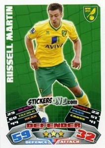 Sticker Russell Martin - English Premier League 2011-2012. Match Attax n. 201 - Topps