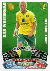 Sticker Zak Whitbread - English Premier League 2011-2012. Match Attax n. 202 - Topps