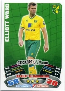 Sticker Elliott Ward - English Premier League 2011-2012. Match Attax n. 204 - Topps