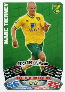 Cromo Marc Tierney - English Premier League 2011-2012. Match Attax - Topps