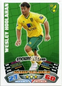 Sticker Wesley Hoolahan - English Premier League 2011-2012. Match Attax - Topps