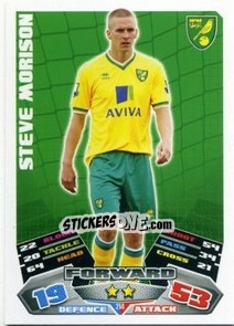 Sticker Steve Morison - English Premier League 2011-2012. Match Attax n. 214 - Topps