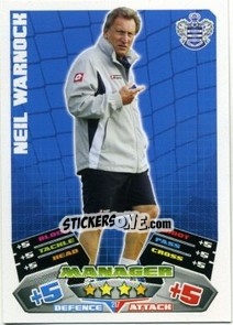 Sticker Neil Warnock - English Premier League 2011-2012. Match Attax n. 217 - Topps
