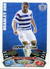 Sticker Bradley Orr - English Premier League 2011-2012. Match Attax n. 219 - Topps