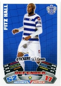 Sticker Fitz Hall - English Premier League 2011-2012. Match Attax n. 221 - Topps