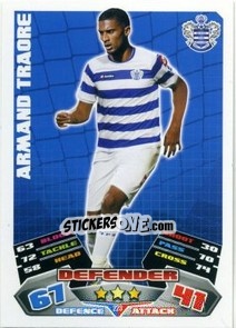 Sticker Armand Traore - English Premier League 2011-2012. Match Attax n. 223 - Topps