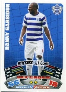 Sticker Danny Gabbidon - English Premier League 2011-2012. Match Attax - Topps