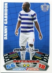 Sticker Danny Gabbidon - English Premier League 2011-2012. Match Attax n. 224 - Topps