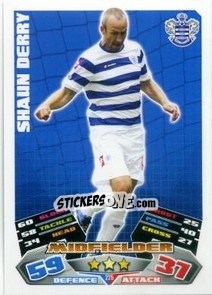 Sticker Shaun Derry - English Premier League 2011-2012. Match Attax n. 225 - Topps