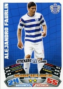 Cromo Alejandro Faurlin - English Premier League 2011-2012. Match Attax n. 227 - Topps