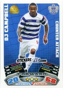 Sticker DJ Campbell - English Premier League 2011-2012. Match Attax n. 233 - Topps