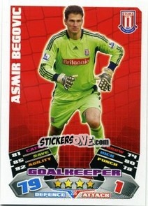Sticker Asmir Begovic - English Premier League 2011-2012. Match Attax - Topps
