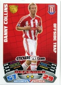 Sticker Danny Collins - English Premier League 2011-2012. Match Attax - Topps