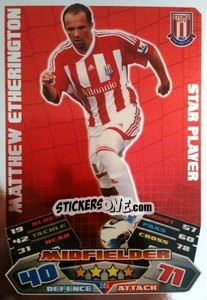 Sticker Matthew Etherington - English Premier League 2011-2012. Match Attax n. 246 - Topps