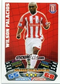 Sticker Wilson Palacios - English Premier League 2011-2012. Match Attax n. 249 - Topps