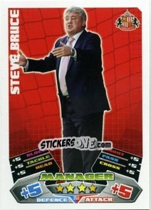 Figurina Steve Bruce - English Premier League 2011-2012. Match Attax n. 253 - Topps