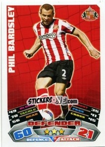Sticker Phil Bardsley - English Premier League 2011-2012. Match Attax n. 255 - Topps